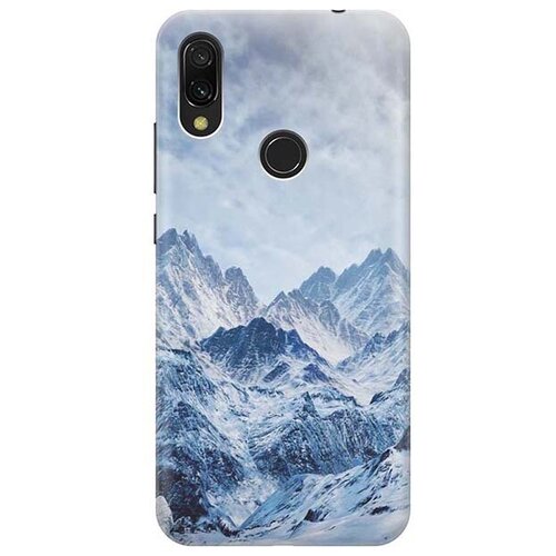 фото Ультратонкий силиконовый чехол-накладка для xiaomi redmi 7 с принтом "снежные горы" gosso