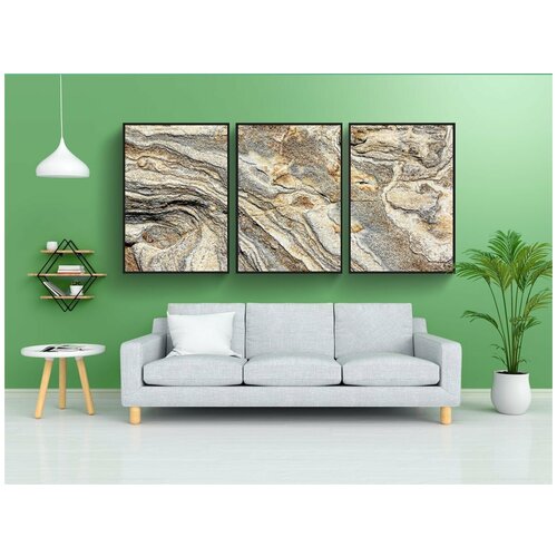 фото Набор модулных постеров для интерьера "текстура, мрамор, структура" 60x90 см. в тубусе, без рамки lotsprints