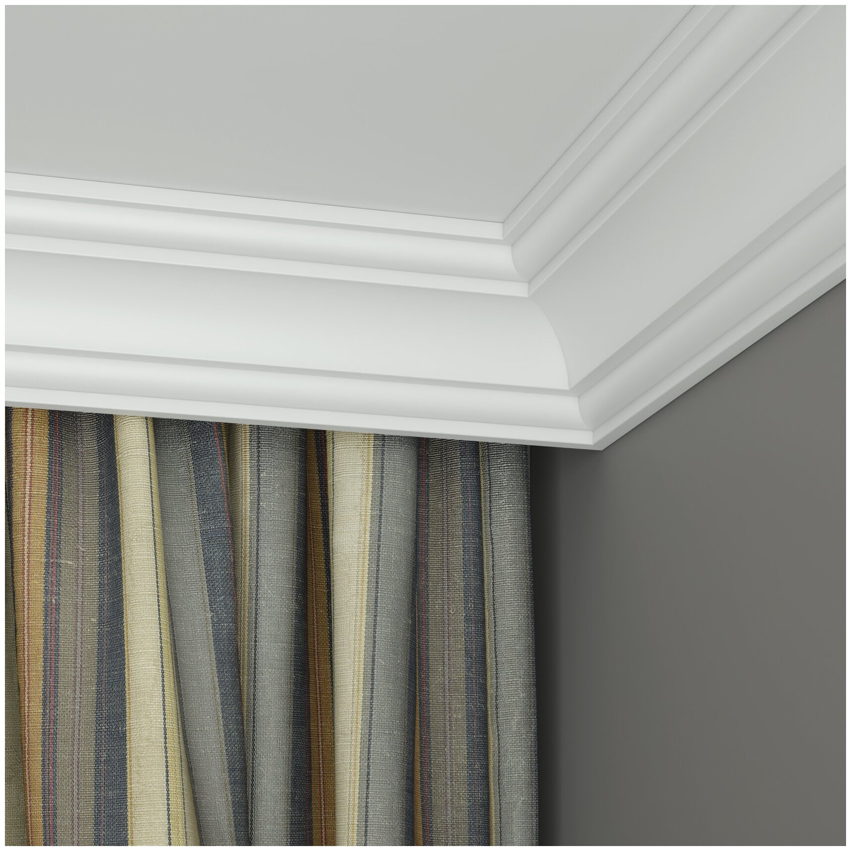 фото Карниз Ultrawood арт. CR 0018 i (2000 х 76 х 76)