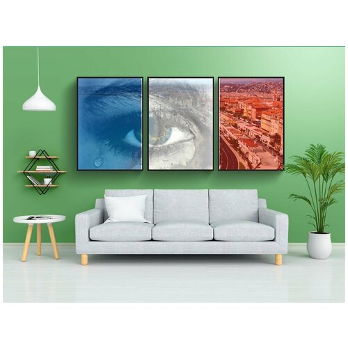 фото Набор модулных постеров для интерьера "хороший, остановка, июль 2016 г" 60x90 см. в тубусе, без рамки lotsprints