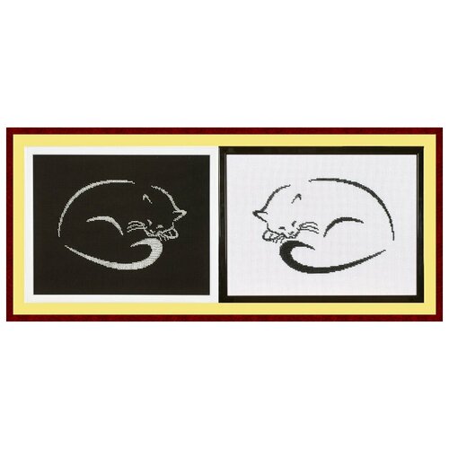 фото Набор для вышивания zengana б-015 бисером инь и ян 1 шт.