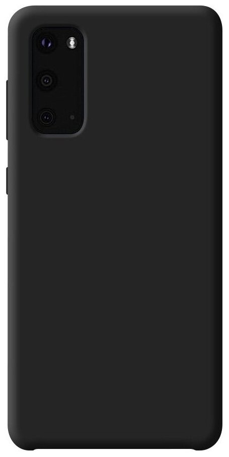 Чехол Liquid Silicone Case для Samsung Galaxy S20, черный, Deppa 87435