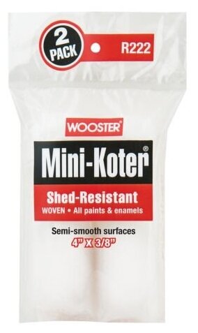 Валик малярный Wooster SHED-RESISTANT MINI-KOTER® 2-PACK (4