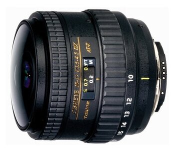 Tokina AT-X 107 F3.5-4.5 DX Fisheye NON HOOD N/AF (10-17mm) для Nikon