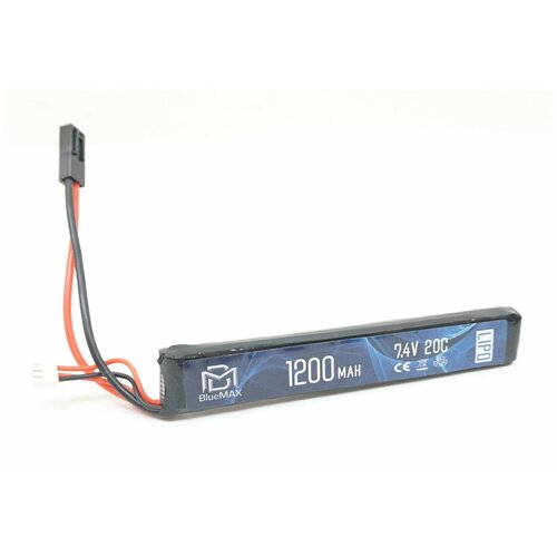 Аккумулятор 7.4V 1200mah (Li-Po) stick 13,3*21*128 mm М-серия цевьё, приклад, G36 (BlueMax)