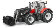 Трактор Bruder Steyr 6300 Terrus CVT (03-181) c погрузчиком 1:16, 44.5 см, красный/белый