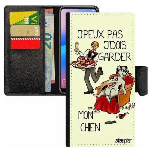 фото Чехол книжка на мобильный xiaomi redmi 6a, "не могу - у меня собака!" повод юмор utaupia