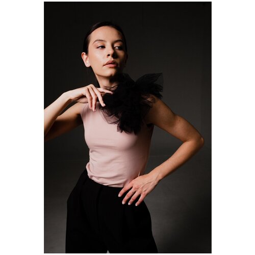 фото Майка с декором из фатина panika