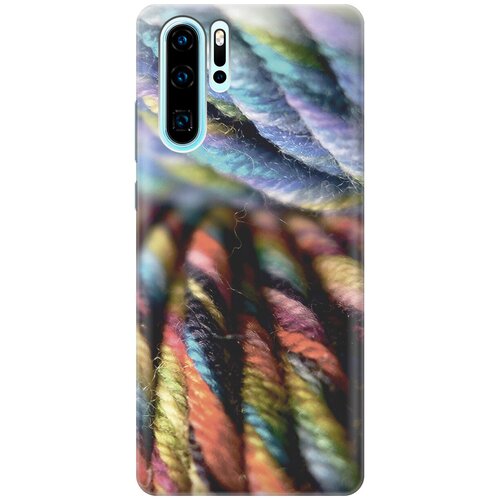 фото Силиконовый чехол на huawei p30 pro / хуавей п30 про с принтом "пряжа gosso