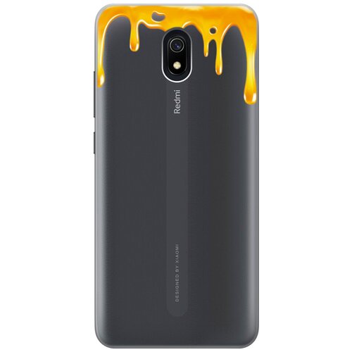 Силиконовый чехол на Xiaomi Redmi 8A, Сяоми Редми 8А с 3D принтом Honey прозрачный чехол книжка на xiaomi redmi 8a сяоми редми 8а с 3d принтом charming line оранжевый