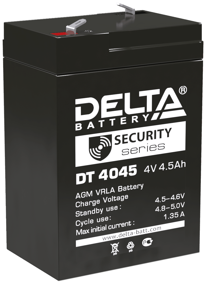 Аккумуляторная батарея DELTA Battery DT 4045 4В 4.5 А·ч