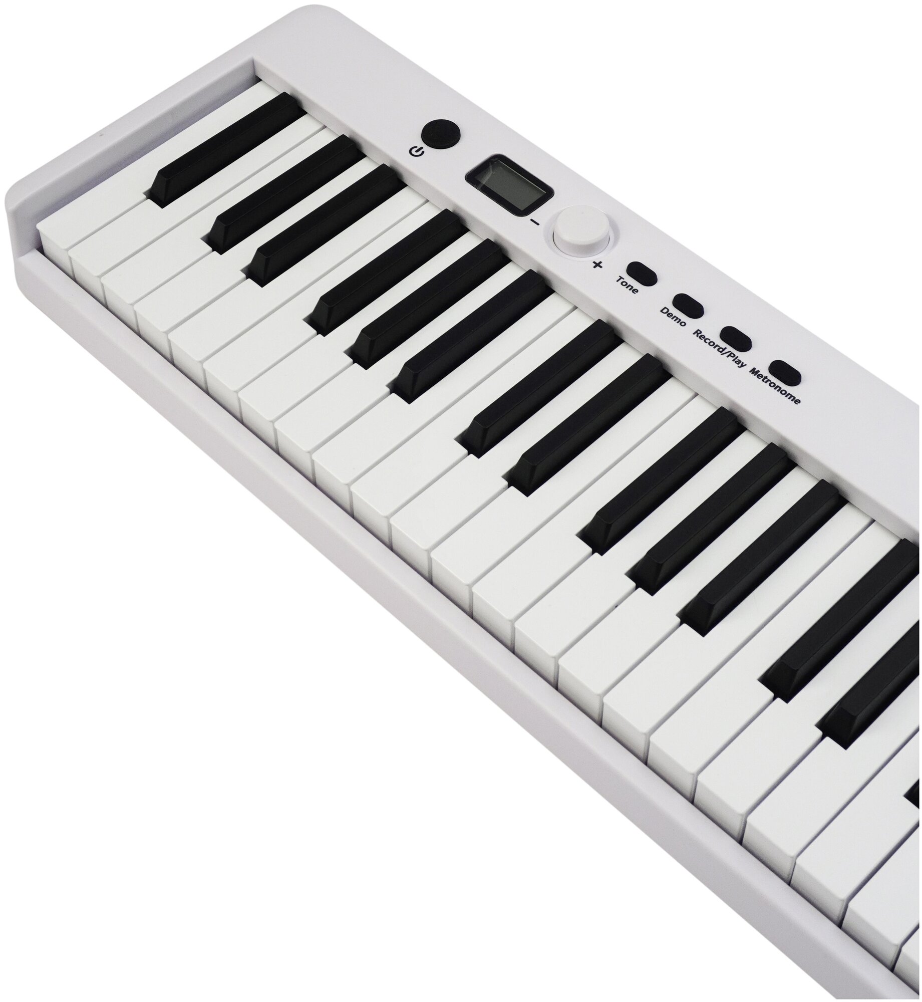 Портативное складное пианино с динамической клавиатурой PianoSolo Pro 3 White