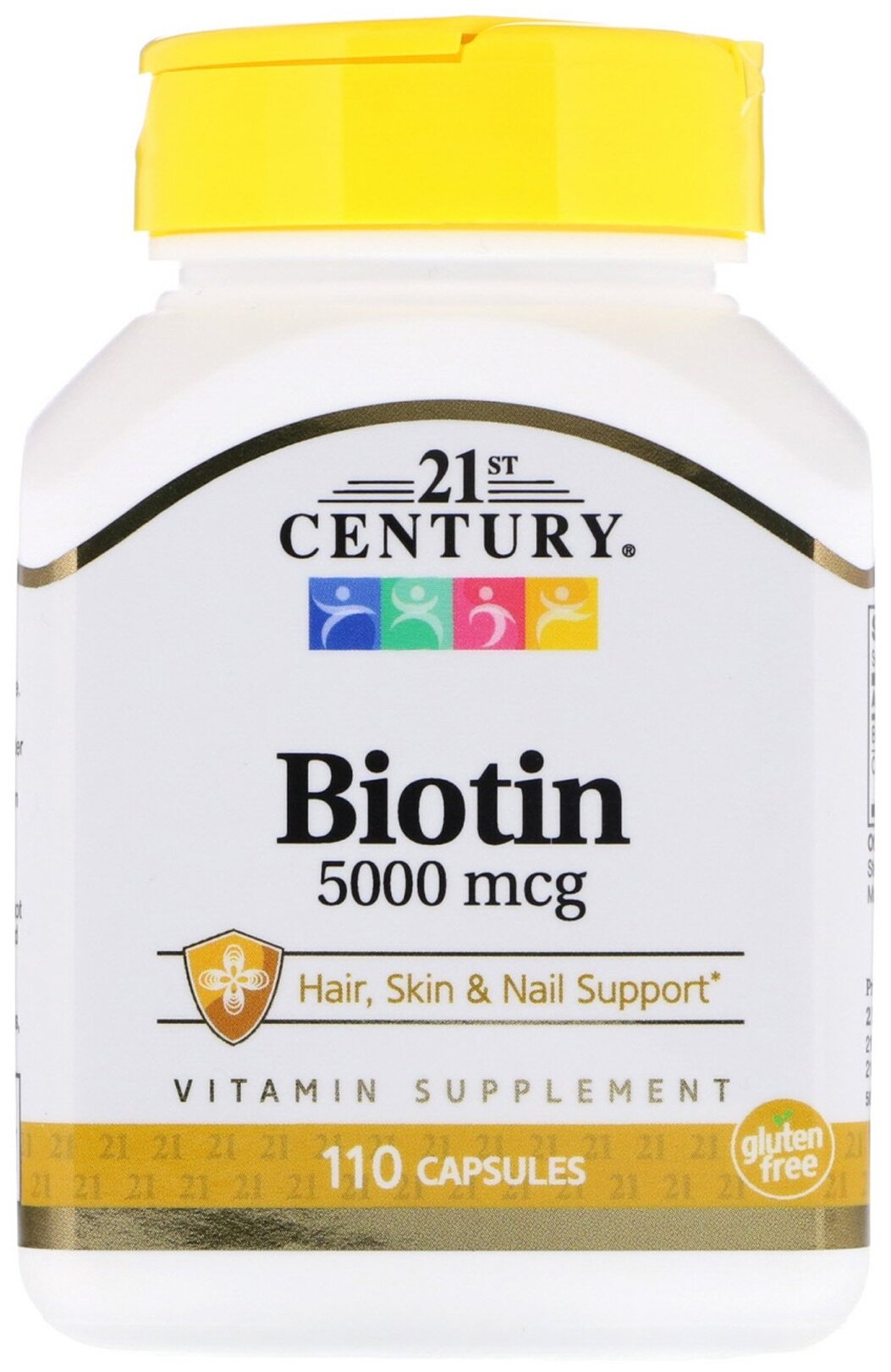 Капсулы 21st Century Biotin 5000 мкг капс., 110 г, 5000 мкг, 110 шт.