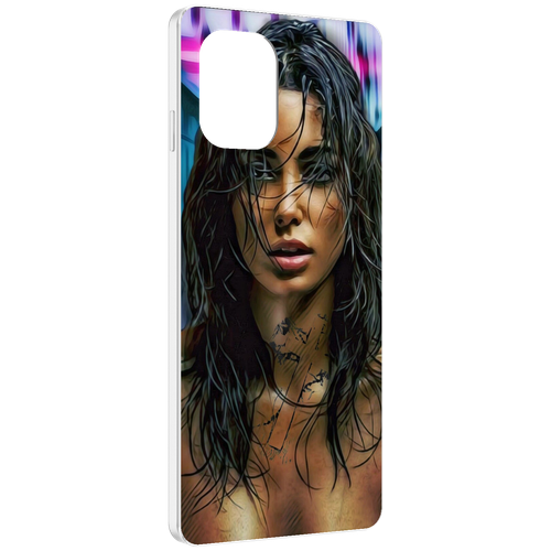 Чехол MyPads девушка с мокрыми волосами женский для UMIDIGI Power 7 задняя-панель-накладка-бампер
