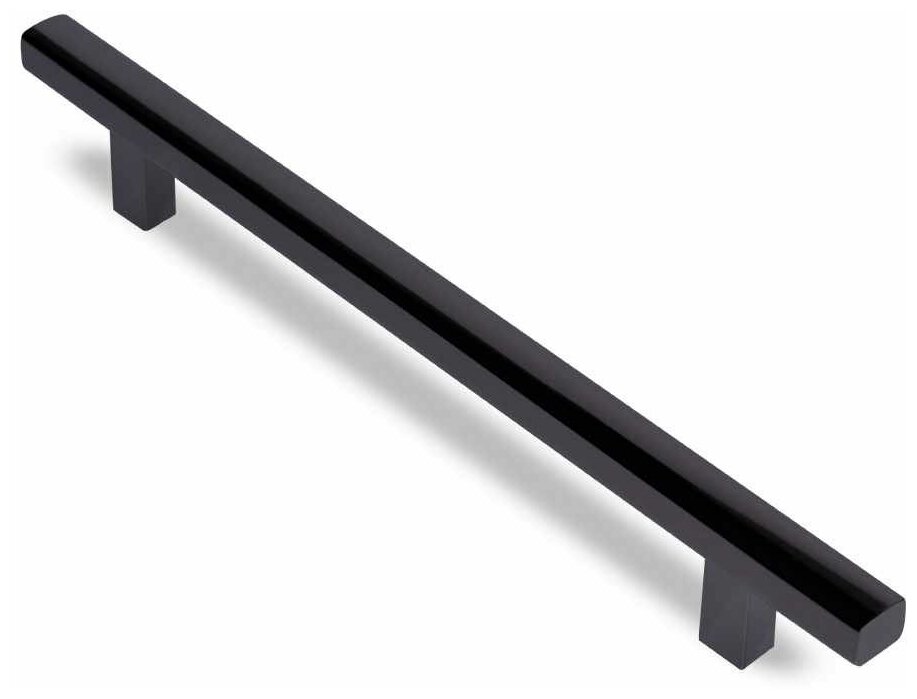 Ручка-рейлинг мебельная JET 196 C=160 мм черный никель - фотография № 1