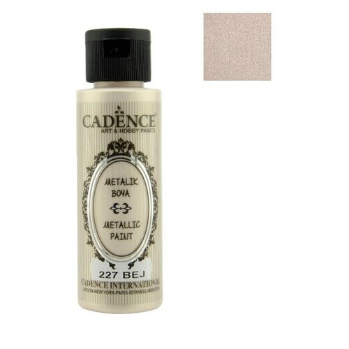 фото Акриловая краска cadence metallic paint. beige-227