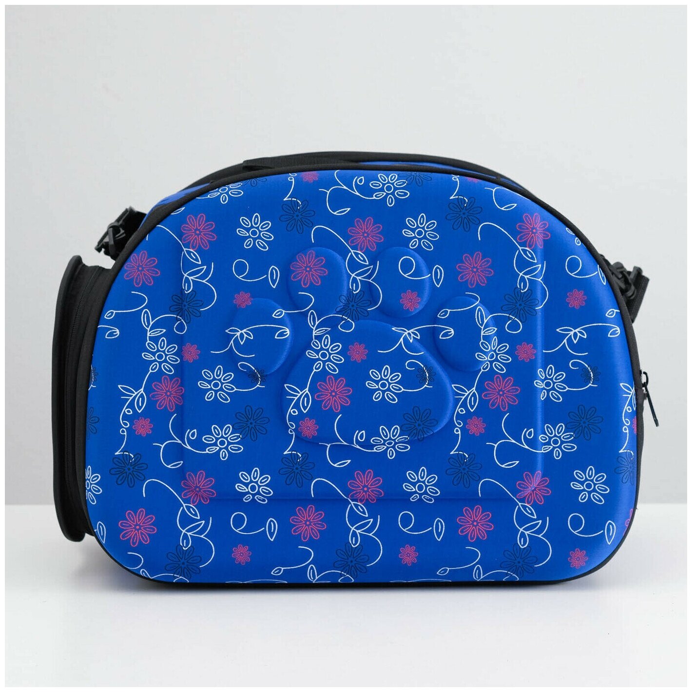 Складная сумка-переноска с отдельным входом, материал EVA, 43,5 х 28 х 33 см, синяя - фотография № 1