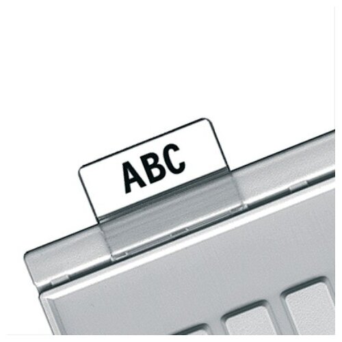 Картотечные индексные окна HAN, комплект 10 шт., для разделителей А4, А5, А6, прозрачные, НА9001