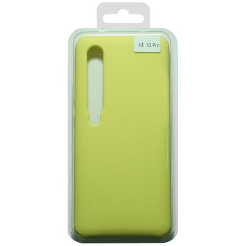 фото Чехол- накладка для xiaomi mi 10 pro silicone case nl желтый (20)