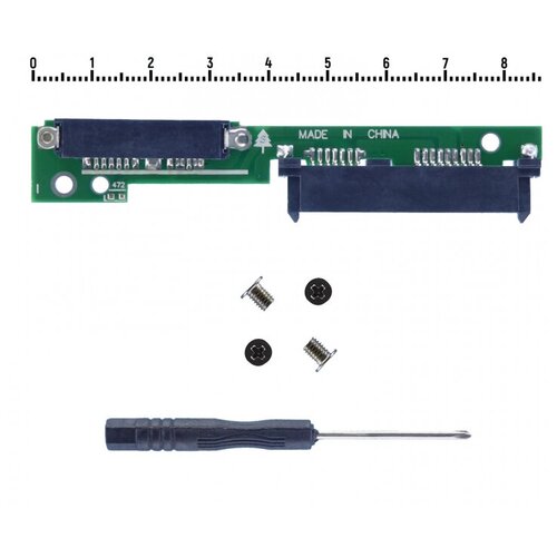 Переходник HDD/SSD в отсек CD/DVD SATA micro sata 7 6 male to sata7 15 female adapter serial ata converter for lenovo 310 312 320 330 ideapad 510 5000 circuit board