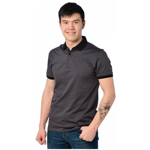 фото Поло мужское fanfaroni 9668 размер 52, темно-серый