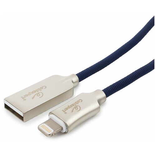 USB Lightning MFI кабель Cablexpert CC-P-APUSB02Bl-1.8M комплект 2 штук кабель usb 2 0 lightning mfi м м 1 8 м cablexpert cc p apusb02bl 1 8m