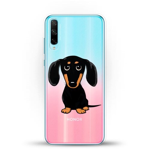 фото Силиконовый чехол черная такса на honor 30i andy & paul
