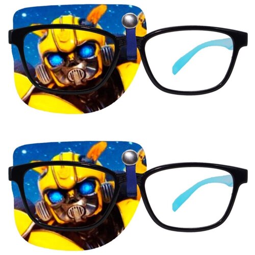 фото Окклюдер под очки "бамблби" на правый глаз (в комплекте 2 шт) occlusionkids