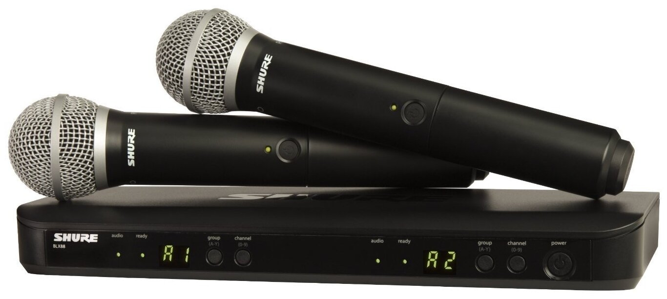 Shure BLX288/PG58 M17 двухканальная вокальная радиосистема