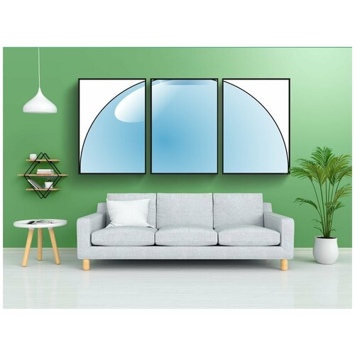 фото Набор модулных постеров для интерьера "пробирка, жидкость, химия" 60x90 см. в тубусе, без рамки lotsprints