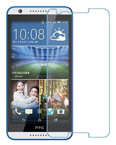 HTC Desire 820 dual sim защитный экран из нано стекла 9H одна штука