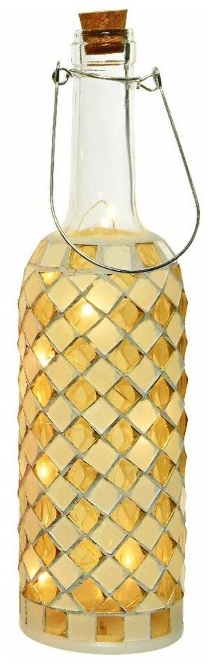 фото Kaemingk Светильник-бутылка Greek White 30 см на батарейках, стекло 802784