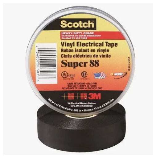 3М Scotch Super 88 Изолента высшего Класса 19 х 20 м х 022