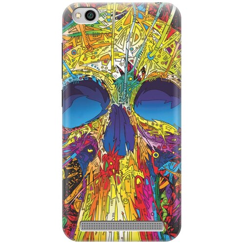 фото Re:pa накладка transparent для xiaomi redmi 5a с принтом "череп красок"