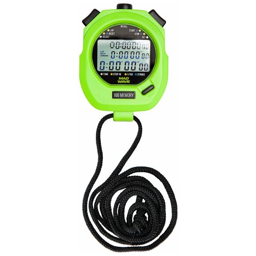 Секундомер Mad Wave Stopwatch SW-100 memory - Зеленый