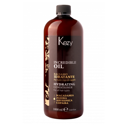 KEZY Incredible Oil Кондиционер для всех типов волос увлажняющий, 1000 мл kezy incredible oil кондиционер для всех типов волос увлажняющий 1000 мл