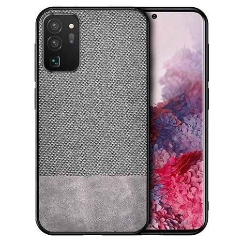 фото Крышка-накладка mypads для samsung galaxy s20fe (fun edition) sm-g780f 2020/ samsung galaxy s20 lite из качественного силикона с текстурным покрытием серая