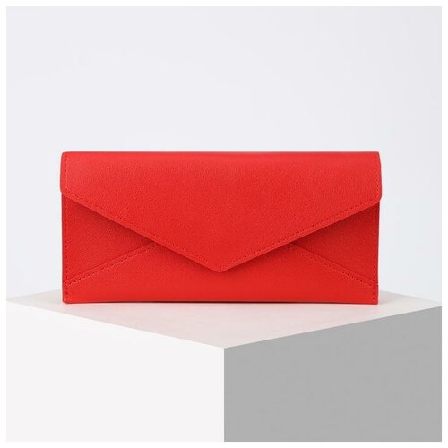 фото Кошелёк женский, отдел на клапане, цвет красный mikimarket