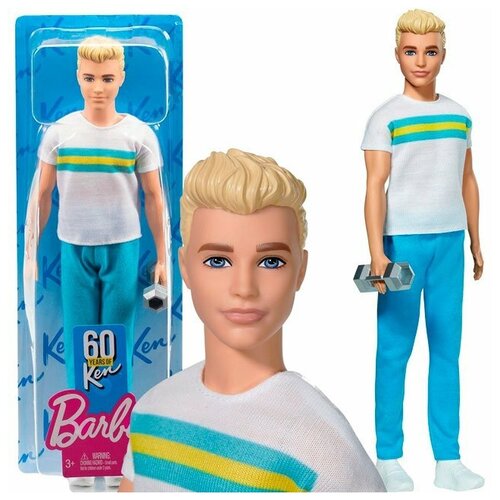 фото Barbie (mattel) barbie кукла кен в джинсах и футболке grb43 / gbr41