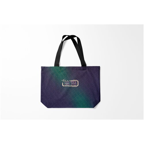 фото Сумка-шоппер / 46х35 см / тренды / трендовые надписи made in 1976 burnettie