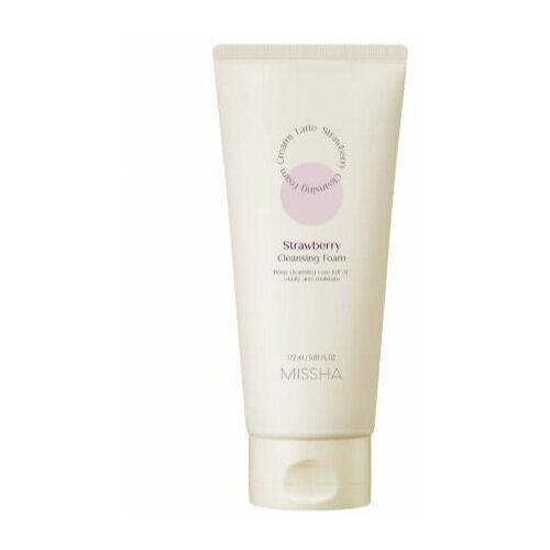 MISSHA Нежная очищающая пенка Creamy Latte Cleansing Foam, #Strawberry