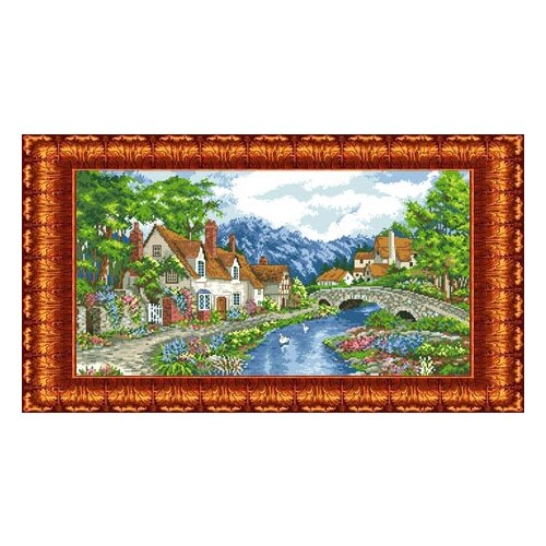 фото Набор для вышивания каролинка кткн-122 альпийский городок