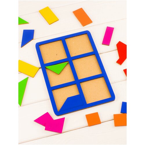 Купить Игры Никитина Сложи квадрат , 1 уровень, развивающие деревянные игрушки, Sova-Toys