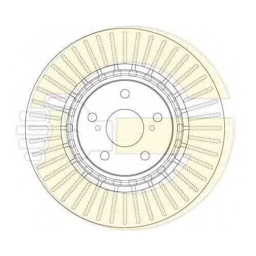 фото Диск тормозной toyota rav4 12- передний вент. d 328мм girling 6062651