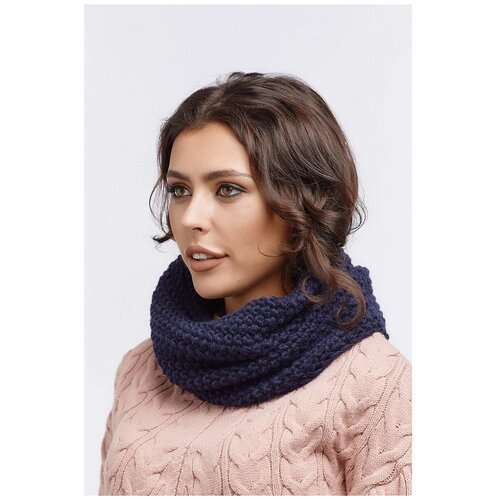 Снуд Снежно, 38х36 см, one size, синий