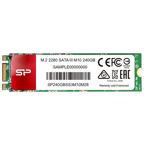 SSD 240 Gb M2 2280 B M Silicon Power M10 sp240gbss3m10m28 MLC 966000₽