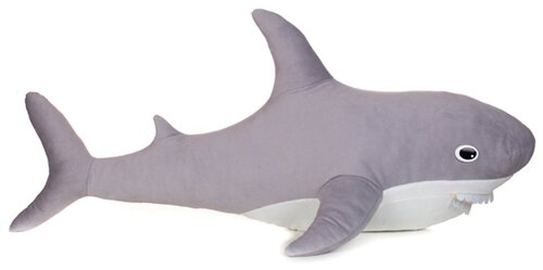 Мягкая игрушка Мальвина Акулина, 70 см, серый
