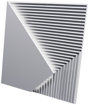3D стеновая панель из гипса FIELDS LED 2 (тёплый свет) артикул D-0008-9 от Artpole