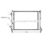 AVA RTA2165 Радиатор охлаждения Renault Espace III Laguna I - изображение