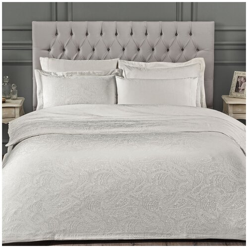 фото Комплект постельного белья tivolyo home avelina жаккард кремовый (евро)